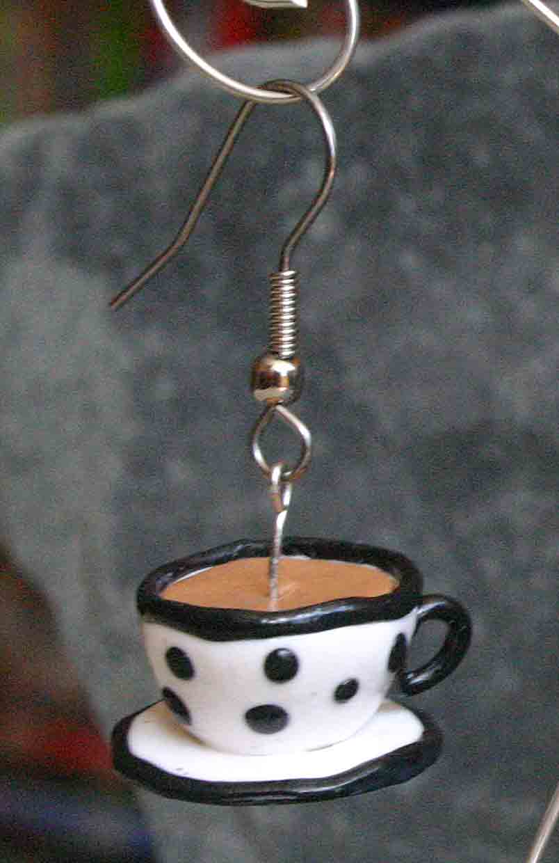 Cup with black spots