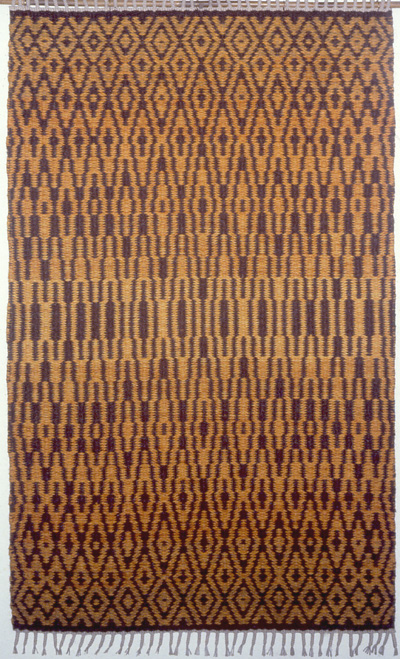 Twill rug "Yellow Fields"