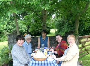 Lunch with students from the Isle of Wight Guild